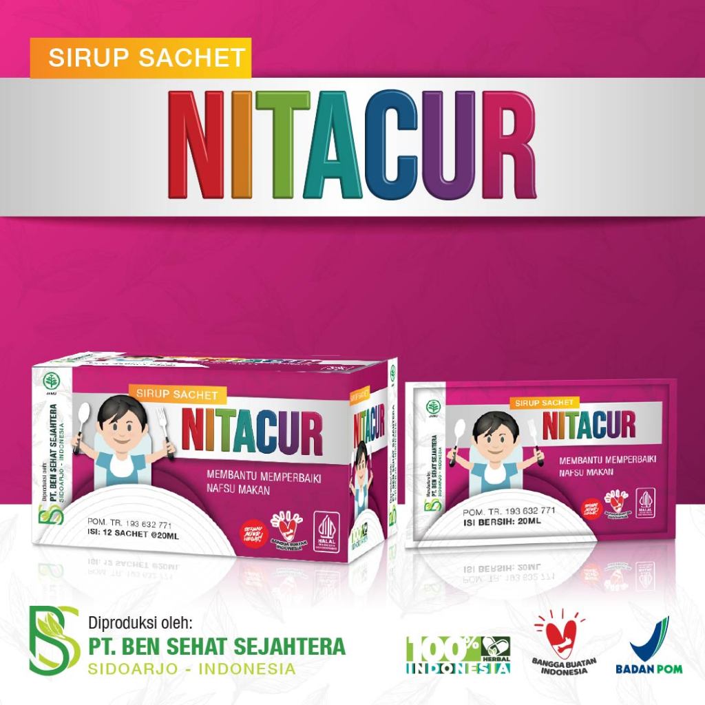 Nitacur 12 Sachet Membantu Memperbaiki Nafsu Makan