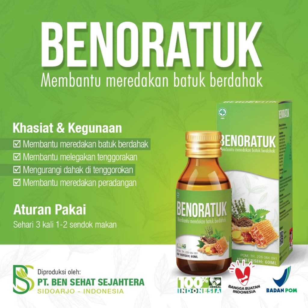 Benoratuk 60ml Membantu Meredakan Batuk Berdahak