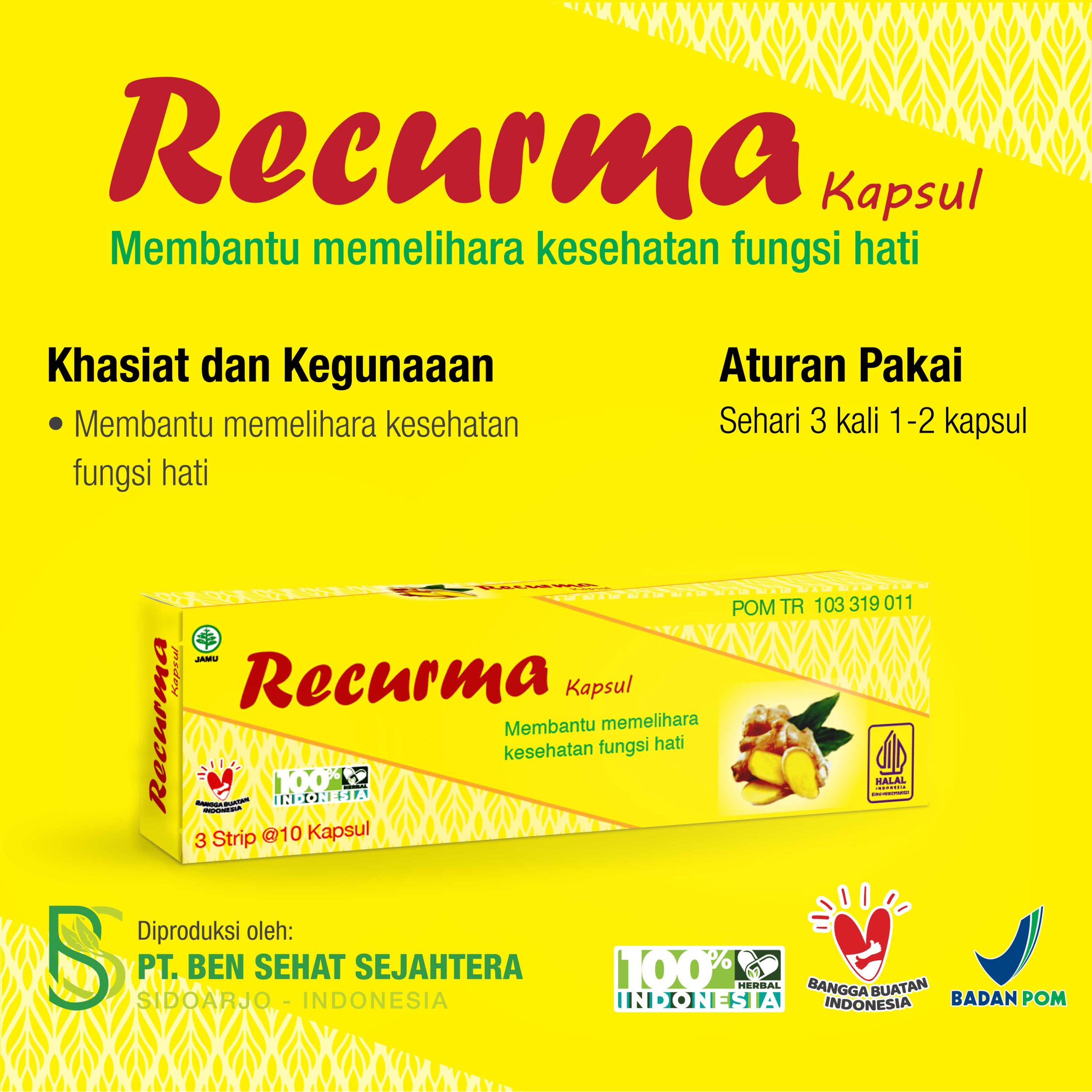 Recurma Kapsul Membantu Memelihara Kesehatan Fungsi Hati